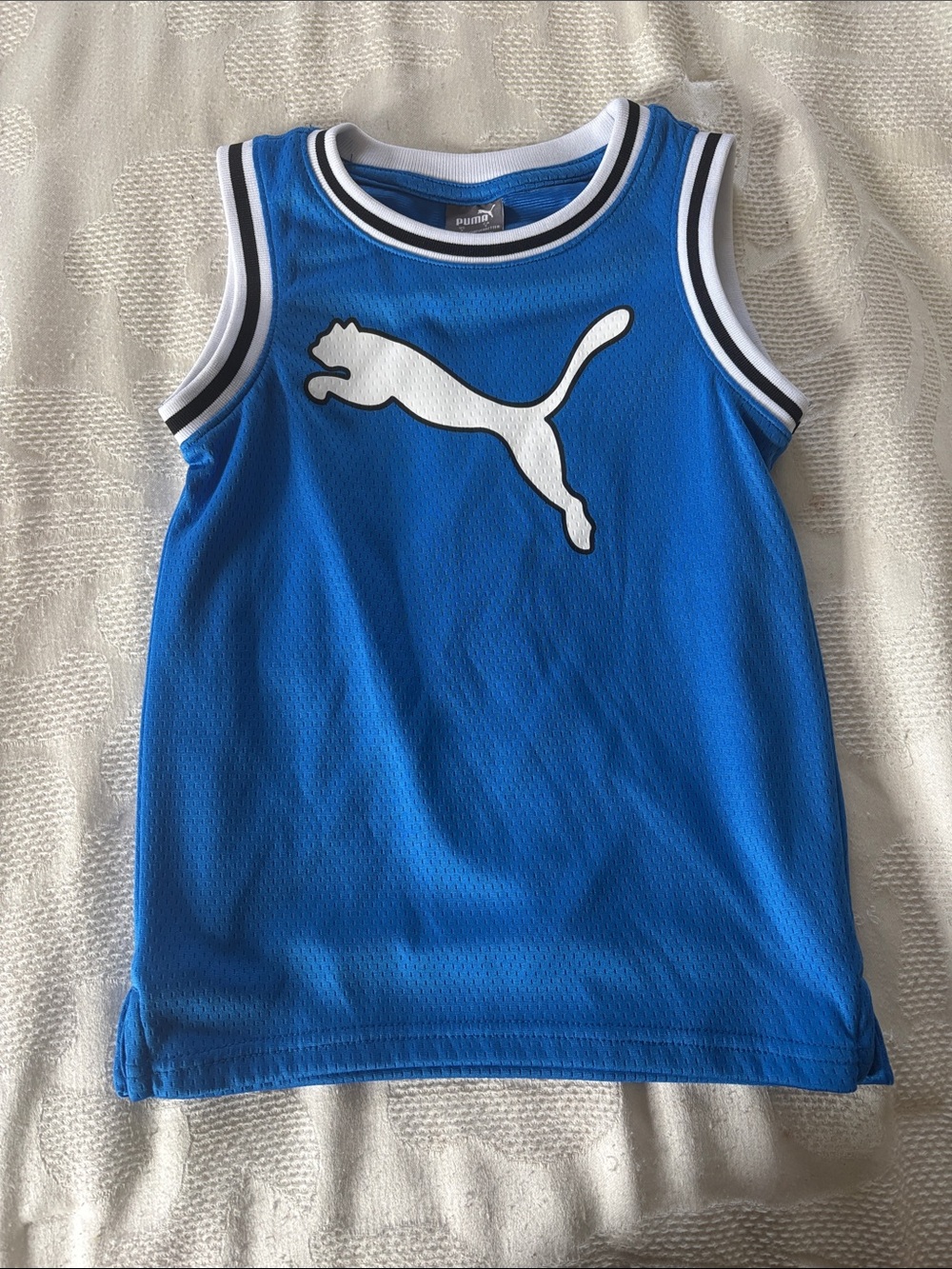 Puma Kids Royal Blue Sleeveless Logo Tank